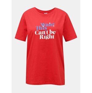 Red Women's T-shirt with print JDY Mille - Women