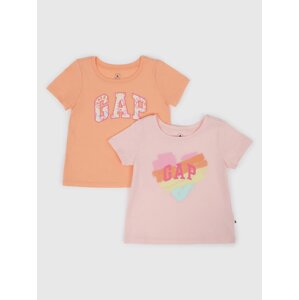 GAP Kids T-shirts logo, 2pcs - Girls