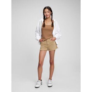 GAP Teen Shorts High Rise Khaki Washwell - Girls