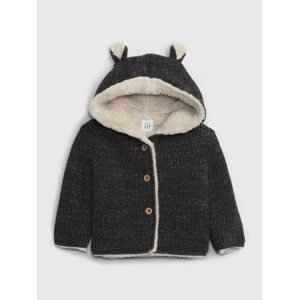 GAP Baby knitted jacket with fur - Boys