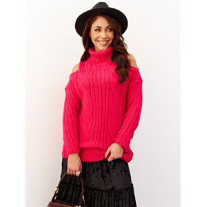 Sweater amaranth By la la cxp1176.amaranth