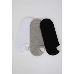 DEFACTO Men's Cotton 3-pack Sneaker Socks