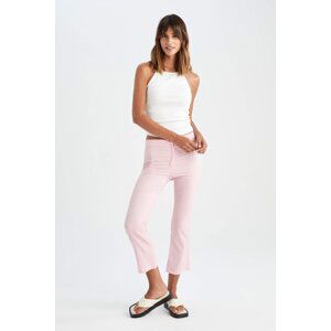 DEFACTO Crop Fit Cotton Trousers