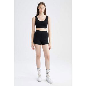 DEFACTO Cool Ribbed Camisole Shorts