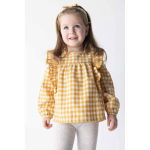 DEFACTO Baby Girls Big Collar Flannel Long Sleeve Shirt