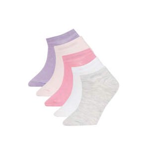 DEFACTO Girls 5 Pack Cotton Booties Socks