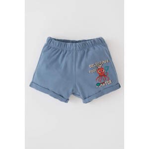 DEFACTO Baby Boy Patterned Combed Cotton Shorts