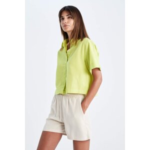 DEFACTO Crop Short Sleeve Shirt