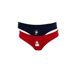 DEFACTO Fall In Love Christmas Themed 2-pack Brazilian Panties