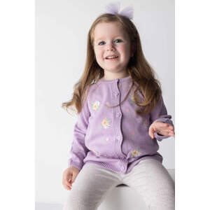 DEFACTO Baby Girl Floral Crew Neck Cardigan