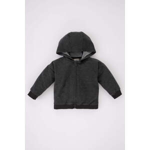 DEFACTO Baby Boy Hoodie Sweatshirt Fabric Cardigan