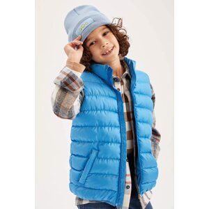 DEFACTO Boy Water Repellent Stand Collar Inflatable Vest