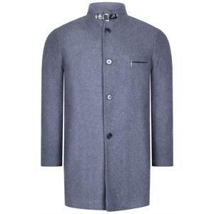 PLT8367 DEWBERRY MENS COAT-DARK FLAT GREY