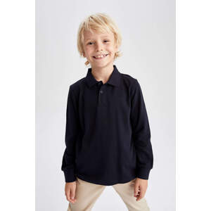 DEFACTO Regular Fit Long Sleeve Polo T-Shirt