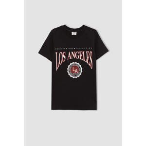 DEFACTO Boy Regular Fit Short Sleeve Los Angeles Print T-Shirt