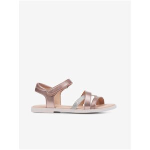 Pink Gold Geox Girls' Sandals - Girls