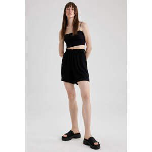 DEFACTO Paperbag Fit Viscose High waist Wide Leg Short