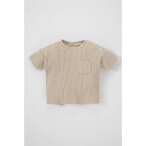 DEFACTO Baby Boy Regular Fit Waffle Short Sleeve T-Shirt