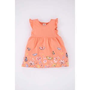 DEFACTO Baby Girl Floral Short Sleeve Dress