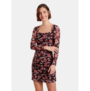 Pink-Black Women Floral Sheath Dress Desigual Roma - Women