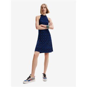 Blue and Black Dress Desigual El Havre - Ladies