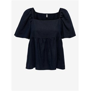 Dark Blue Women's Linen Top JDY Say - Women