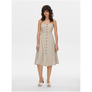 Beige Ladies Linen Dress JDY Say - Women