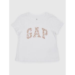 Biele dievčenské tričko Gap