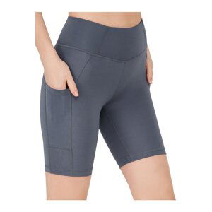 LOS OJOS Women's Anthracite High Waist Compression Double Pocket