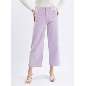 Orsay Light Purple Women Shortened Flared Fit Jeans - Women