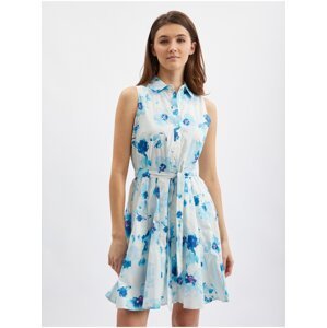 Orsay Blue-White Women Flowered Dress - Women
