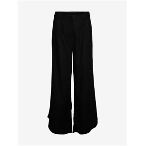 Black women's trousers with linen AWARE by VERO MODA Fia - Ladies