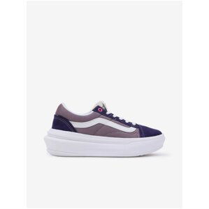 Purple Women's Platform Sneakers with Leather Details VANS UA Ol - Women