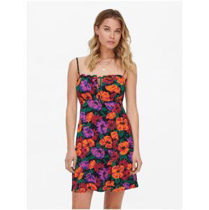 Black Women Floral Dress ONLY Nova - Women