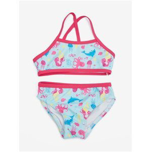 Light blue girly patterned two-piece swimwear name it Ziza - Girls