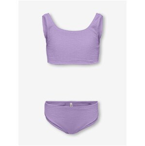 Purple girly two-piece swimsuit ONLY Amanda - Girls
