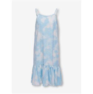 Light blue girly patterned midishdresses ONLY Nova - Girls