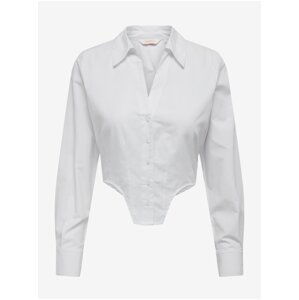 White Ladies Shirt with Corset ONLY Agla - Women