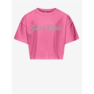 Pink girls' T-shirt ONLY Livia - Girls