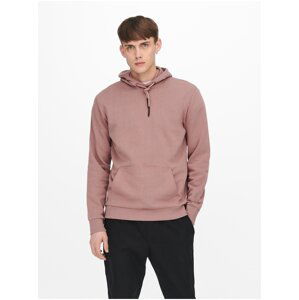 Old Pink Mens Hoodie ONLY & SONS Ceres - Men