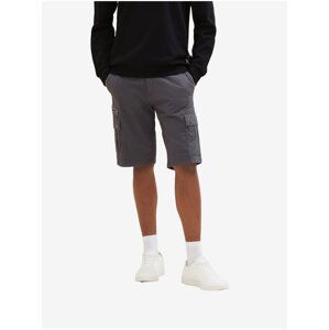 Dark Grey Men's Shorts with Tom Tailor Pockets - Men