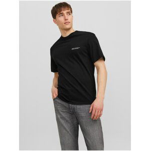 Black Mens T-Shirt Jack & Jones Vesterbro - Men