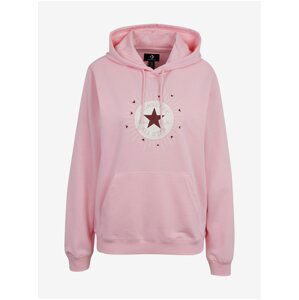 Light Pink Converse Radiating Love Womens Hoodie - Women