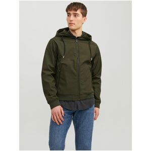 Khaki Mens Light Softshell Jack Jack & Jones Basic - Men