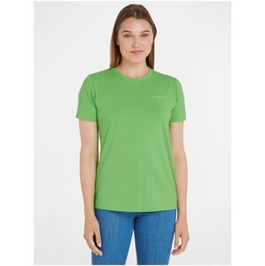 Light Green Women's T-Shirt Tommy Hilfiger 1985 - Women