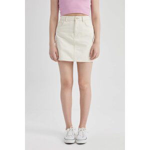 DEFACTO Cargo Fit Jean Mini Skirt