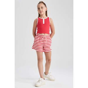 DEFACTO Girl Thin Sweatshirt Fabric Shorts