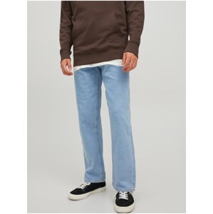 Light blue men straight fit jeans Jack & Jones Eddie - Men