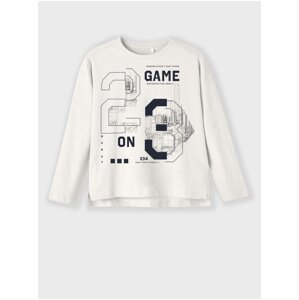 White Long Sleeve T-Shirt name it Vob - Boys