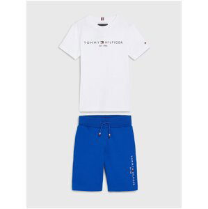 Set of boys' T-shirt and shorts in white and blue Tommy Hilfiger - Boys